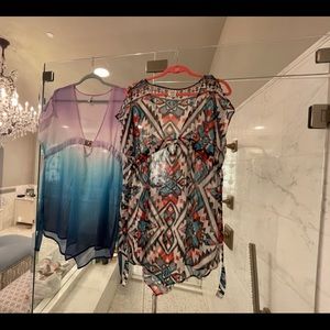 2 Becca Sheer Swimsuit Coverups 2 for price of one